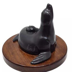 Touch Me Seal Sculpture By Katherine Tod Johnstone Mystic, CT